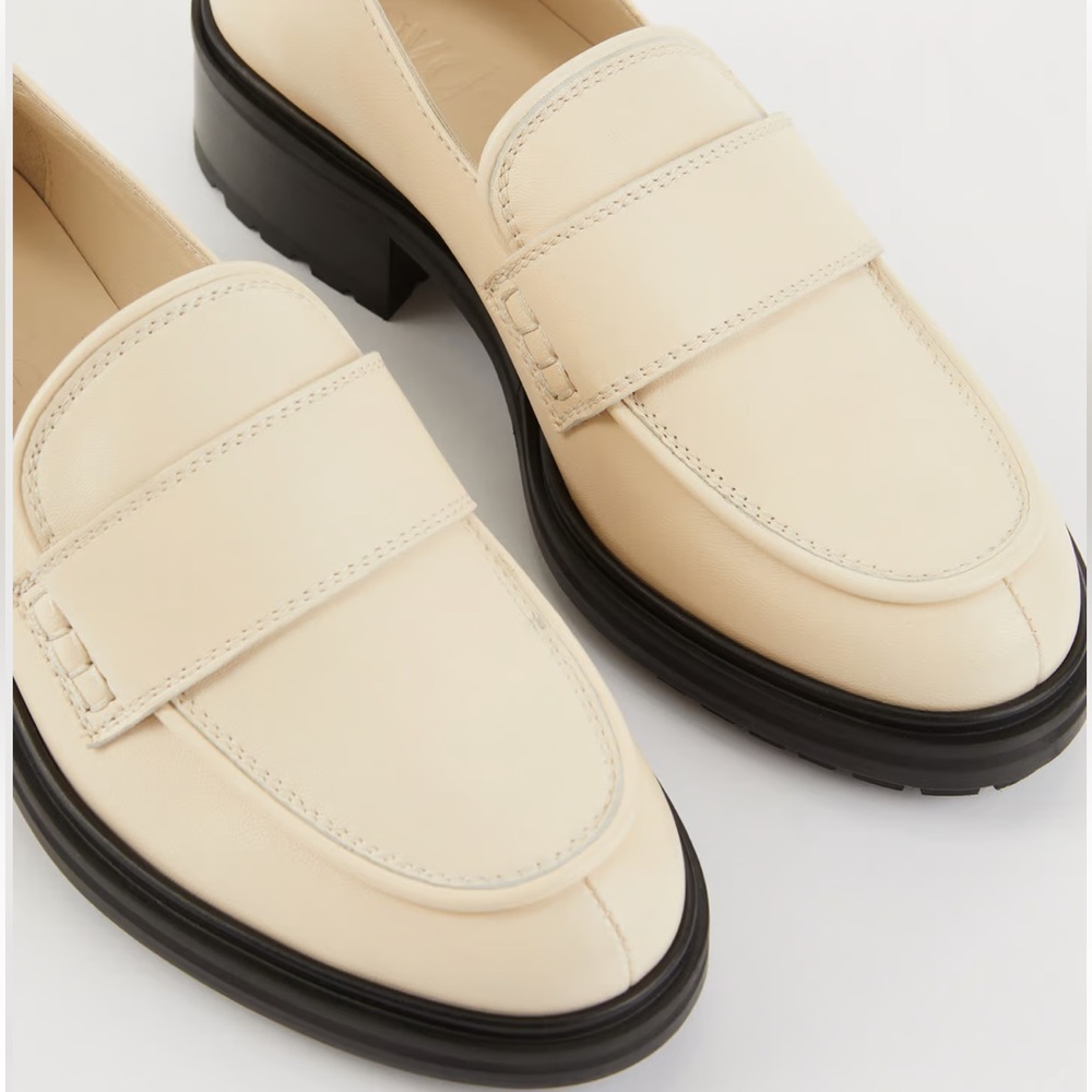 Aeyde Ruth Leather Lug Sole Platform Loafers 6.5 - Picture 5 of 12